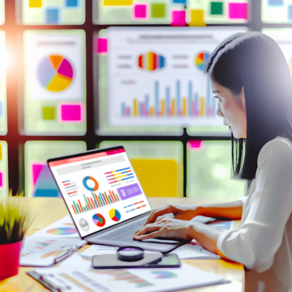 A digital marketing professional analysing a websi